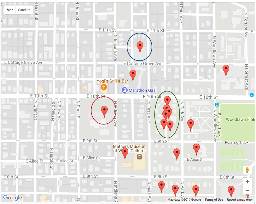 Iu Football Parking Map